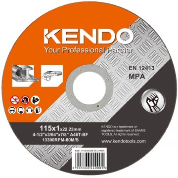 Kendo 63011143 - Disc taiere inox si metal 115x22.2x1 mm