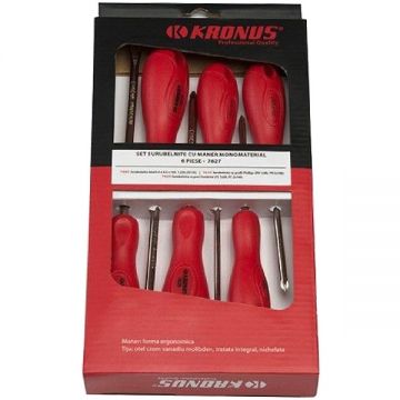 Kronus 622109 - Set surubelnite cu profil mixt 6 bucati