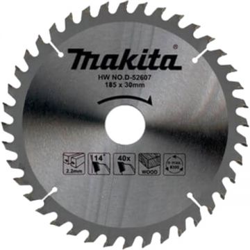 Makita D-52607 - Panza fierastrau circular lemn 185x30x2.2 mm 40 dinti