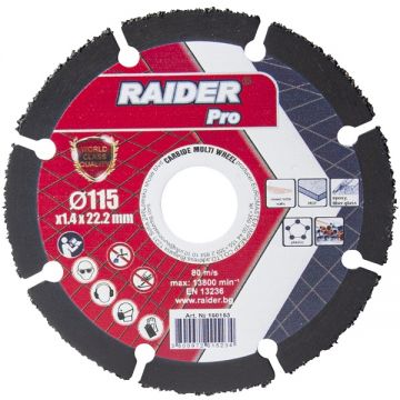 Raider 160153 - Disc taiere multimaterial 115x22.2x1.4 mm 1 buc