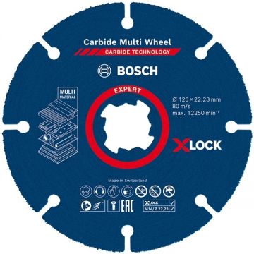 Bosch EXPERT Carbide Multi Wheel - Disc taiere multimaterial 125x22.2x- mm 10 buc