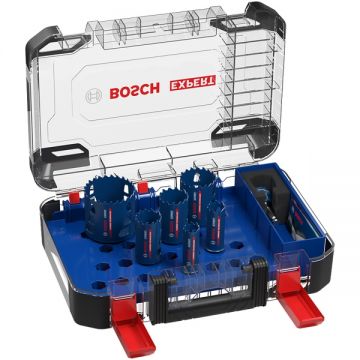 Bosch EXPERT Tough Material - Set carote multimaterial 22-68 mm 9 bucati