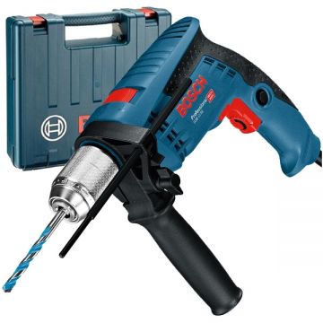 Bosch GSB 13 RE - Masina de gaurit cu percutie 600 W mandrina rapida 13 mm turatie reglabila valiza plastic