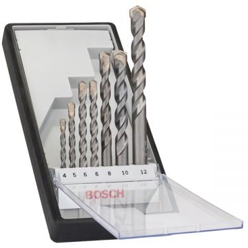 Bosch Robust Line CYL-3 - Set burghie de zidarie 4-12 mm tija cilindrica 7 bucati