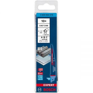 Bosch S 957 CHM EXPERT - Set panze fierastrau sabie HCS 150 mm 8 dinti/inch dantura standard 10 bucati