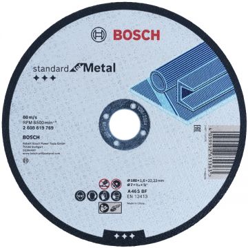 Bosch Standard for Metal - Disc taiere metal 180x22.2x1.6 mm 1 buc