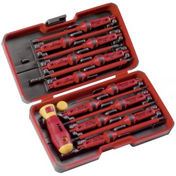 Felo 06391306 - Set surubelnite cu profil PH PZ plat si torx 14 bucati izolatie 1000 V