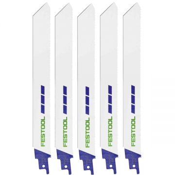 Festool HSR 150/16 BI/5 - Set panze fierastrau sabie bimetal 150 mm 16 dinti/inch dantura standard 5 bucati