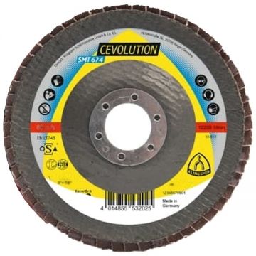 Klingspor SMT 674 Supra CEVOLUTION - Disc lamelar profil convex 115x22.2 mm granulatie 40