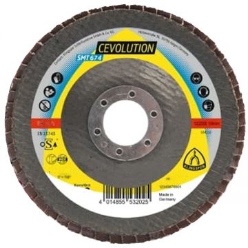 Klingspor SMT 674 Supra CEVOLUTION - Disc lamelar profil convex 115x22.2 mm granulatie 80