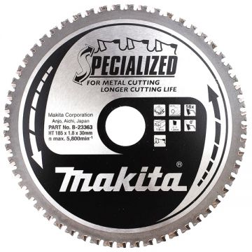 Makita  B-23363 - Panza fierastrau circular otel 185x30x1.8 mm 56 dinti