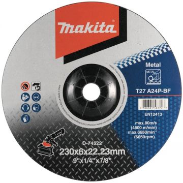 Makita D-74522 - Disc polizare metal 230x22.2x6 mm