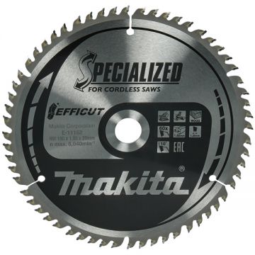 Makita E-11162 - Panza fierastrau circular lemn 190x20x1.85 mm 60 dinti