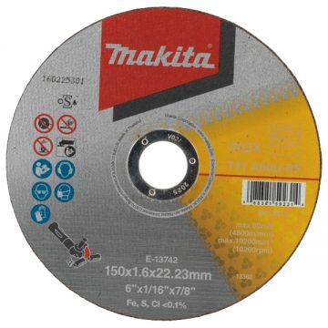 Makita E-13742 - Disc taiere metal 150x22.2x1.6 mm 1 buc