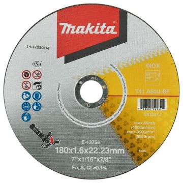 Makita E-13758 - Disc taiere metal 180x22.2x1.6 mm 1 buc