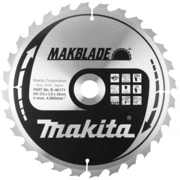 Makita MAKBLADE - Panza fierastrau circular lemn 315x30x2.8 mm 28 dinti