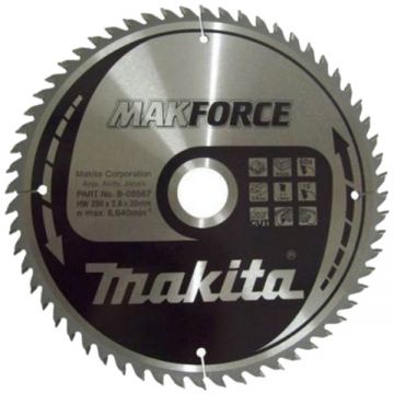 Makita  MAKFORCE - Panza fierastrau circular lemn 230x30x2.8 mm 60 dinti