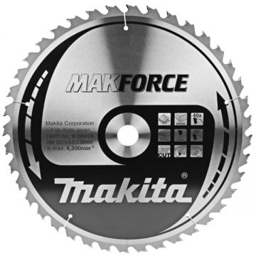 Makita MAKFORCE - Panza fierastrau circular lemn 355x30x3 mm 40 dinti