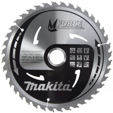 Makita MFORCE - Panza fierastrau circular lemn 230x30x2.3 mm 40 dinti