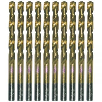 Makita P-60981-10 - Set burghie metal HSS-TIN 1 mm tija cilindrica 10 bucati