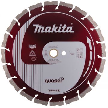 Makita QUASAR - Disc diamantat de taiere segmentat 300x25.4x3 mm taiere umeda si uscata