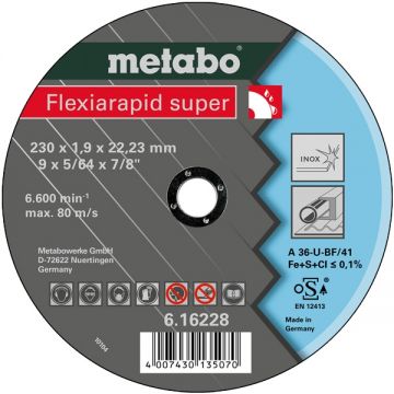 Metabo 616228000 - Disc polizare inox 230x22.2x1.9 mm