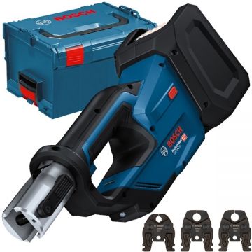 Bosch GPT 18V-19 - Aparat de presare fara acumulatori si incarcator Li-Ion 18 V - Ah 19 kN 35-40 mm valiza speciala accesorii