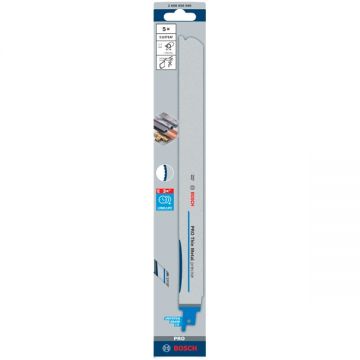 Bosch  S 1237 EAF - Set panze fierastrau sabie bimetal 300 mm 20+22+24 dinti/inch dantura 3x3 Tooth Geometry Micro Edge 5 bucati