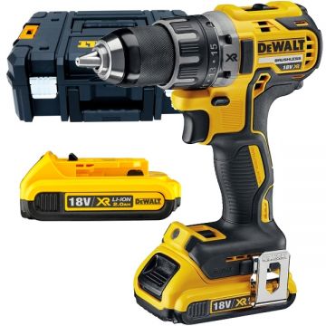 DeWalt DCD791D2 - Masina de gaurit si insurubat cu 2 acumulatori Li-Ion 18 V 2 Ah 70 Nm valiza speciala