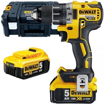 DeWalt DCD791P2 - Masina de gaurit si insurubat cu 2 acumulatori Li-Ion 18 V 5 Ah 70 Nm valiza speciala