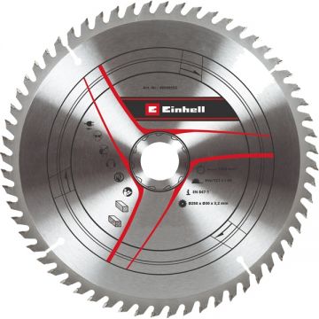 Einhell 49589552 - Panza fierastrau circular lemn 250x30x3.2 mm 60 dinti