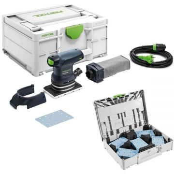 Festool RUTSCHER RTS 400 REQ GR-SYS P - Slefuitor cu vibratii 250 W 80x130 mm valiza speciala accesorii