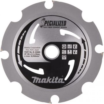 Makita B-33685 - Panza fierastrau circular fibrociment 165x20x2.3 mm 4 dinti