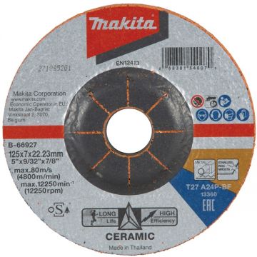 Makita B-66927 - Disc polizare inox si metal 125x22.2x7 mm