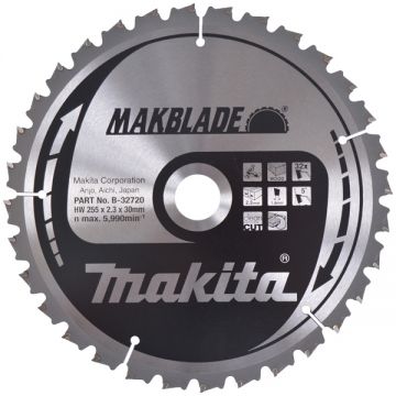 Makita MAKBLADE - Panza fierastrau circular lemn 255x30x2.3 mm 32 dinti