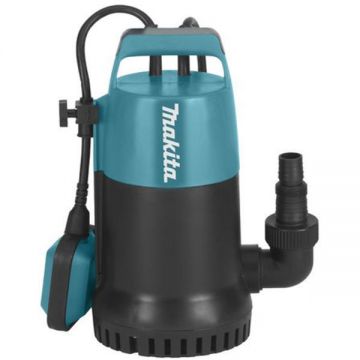 Makita PF0800 - Pompa submersibila de drenaj apa curata 800 W 5 m 220 l/min carcasa plastic flotor monofazata