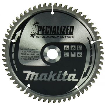 Makita  SPECIALIZED - Panza fierastrau circular aluminiu 190x20x2 mm 60 dinti