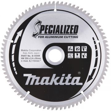 Makita  SPECIALIZED - Panza fierastrau circular aluminiu 250x30x2.4 mm 80 dinti