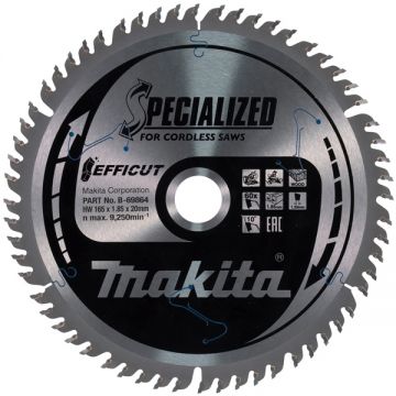 Makita SPECIALIZED - Panza fierastrau circular lemn 165x20x1.85 mm 60 dinti