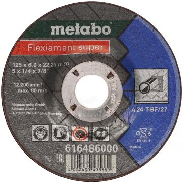 Metabo 616486000 - Disc taiere metal 125x22.2x6 mm 1 buc