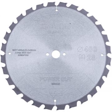 Metabo 628647000 - Panza fierastrau circular lemn 400x30x3.2 mm 28 dinti