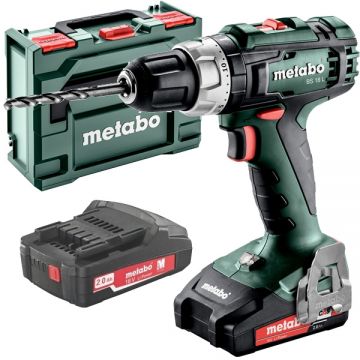 Metabo BS 18 L - Masina de gaurit si insurubat cu 2 acumulatori Li-Ion 18 V 2 Ah 50 Nm valiza speciala