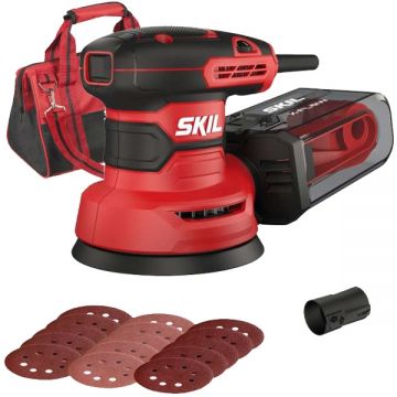 Skil 7471 DA - Slefuitor cu excentric 300 W 125 mm turatie reglabila geanta textila accesorii