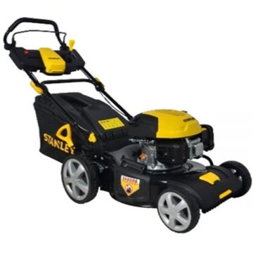 Stanley SLM-139-460-SP - Masina de tuns iarba pe benzina Loncin - 2.8 CP 46 cm - m2 autopropulsie sistem maruntire iarba evacuare laterala