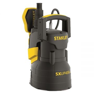 Stanley SXUP400PCE - Pompa submersibila de drenaj apa curata 400 W 7 m 150 l/min carcasa plastic flotor monofazata