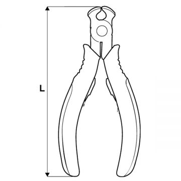 Topmaster  211012 - Cleste cu tais fata 100 mm