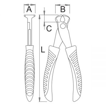 Unior 455/4E - Cleste cu tais fata 110 mm