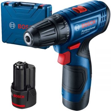 Bosch GSR 120-LI - Masina de gaurit si insurubat cu 2 acumulatori Li-Ion 12 V 2 Ah 30 Nm valiza plastic