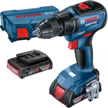 Bosch GSR 18V-50 - Masina de gaurit si insurubat cu 2 acumulatori Li-Ion 18 V 2 Ah 50 Nm valiza plastic