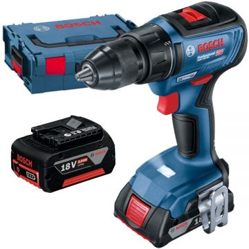 Bosch GSR 18V-50 - Masina de gaurit si insurubat cu 2 acumulatori Li-Ion 18 V 5 Ah 50 Nm valiza speciala